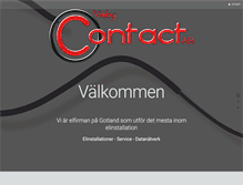 Tablet Screenshot of contact-visby.se